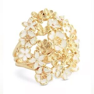 Anabel Aram Bloom Gathered Cocktail Ring